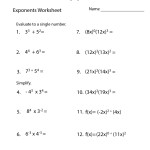 Exponents Review Worksheet | Worksheets Worksheets Within Properties Of Exponents Worksheet Answers