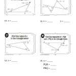Exterior Angles Of Triangles With Algebra Worksheet Throughout Exterior Angle Theorem Worksheet