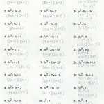 Factoring General Trinomials Intended For Factoring Polynomials Worksheet With Answers