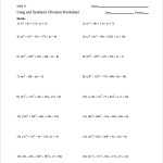 Factoring Polynomials Worksheet Doc Inside Division Of Polynomials Worksheet