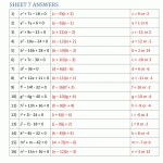 Factoring Quadratic Equations Pertaining To Factoring Quadratic Expressions Worksheet