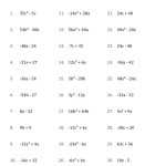 Factoring The Difference Of Two Perfect Squares Worksheet Answers With Regard To Factoring Special Cases Worksheet