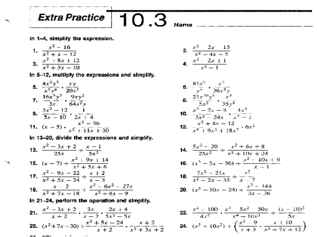 Factoring Trinomials Worksheet A 1 Intended For Factoring Trinomials A 1 Worksheet