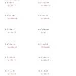 Factoring Trinomials Worksheet Algebra 2 Answers - Harewhuman for Factoring Special Cases Worksheet