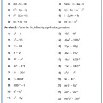 Factorising Quadratics Worksheets | Practice Questions And Answers Regarding Solve Quadratics By Factoring Worksheet