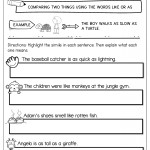 Figurative Language Worksheets And Posters Regarding Figurative Language Review Worksheet