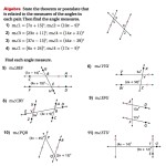 Finding Angle Measures Parallel Lines Cut Transversal Worksheet with regard to Parallel Lines Transversal Worksheet