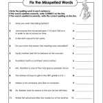Fix The Mistakes E-3 6Th Grade Worksheet in 6th Grade Spelling Worksheet