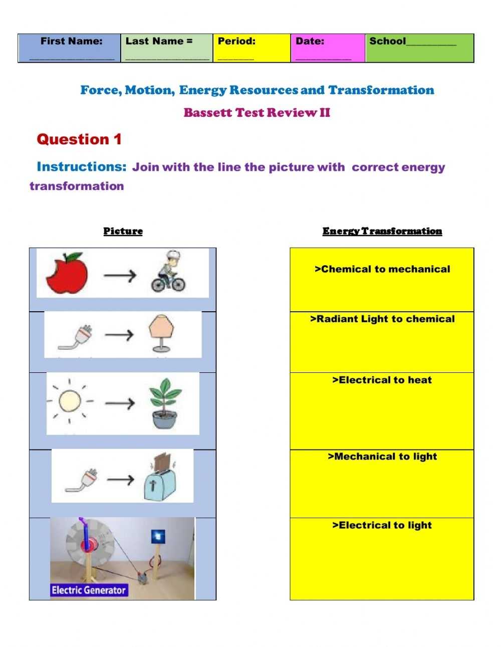 Force And Motion Worksheet Answers intended for Forces And Motion Worksheet