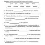 Forces Worksheets Answers With Regard To Force And Motion Worksheet Answers