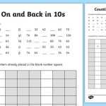Forward And Backward Counting Worksheet | Twinkl Maths Within Counting In 10s Worksheet