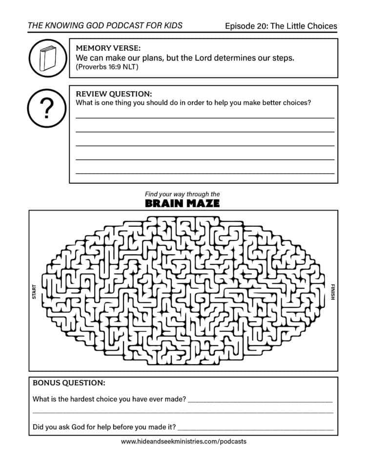 Free Bible Activity Worksheet About Making Choices Also Goes — Db-Excel regarding Making Good Choices Worksheet