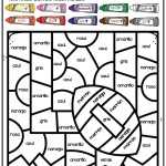 Free Color By Code Spanish Colors Worksheet Intended For Colors In Spanish Worksheet