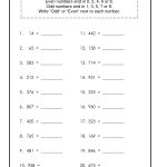 Free Even Odd Worksheets | Activity Shelter Pertaining To Odds And Even Worksheet