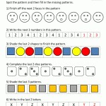 Free Kindergarten Worksheets Spot The Patterns Regarding Patterns Worksheet For Kindergarten