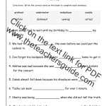 Free Prefixes And Suffixes Worksheets From The Teacher'S Guide Inside Prefixes And Suffixes Worksheet
