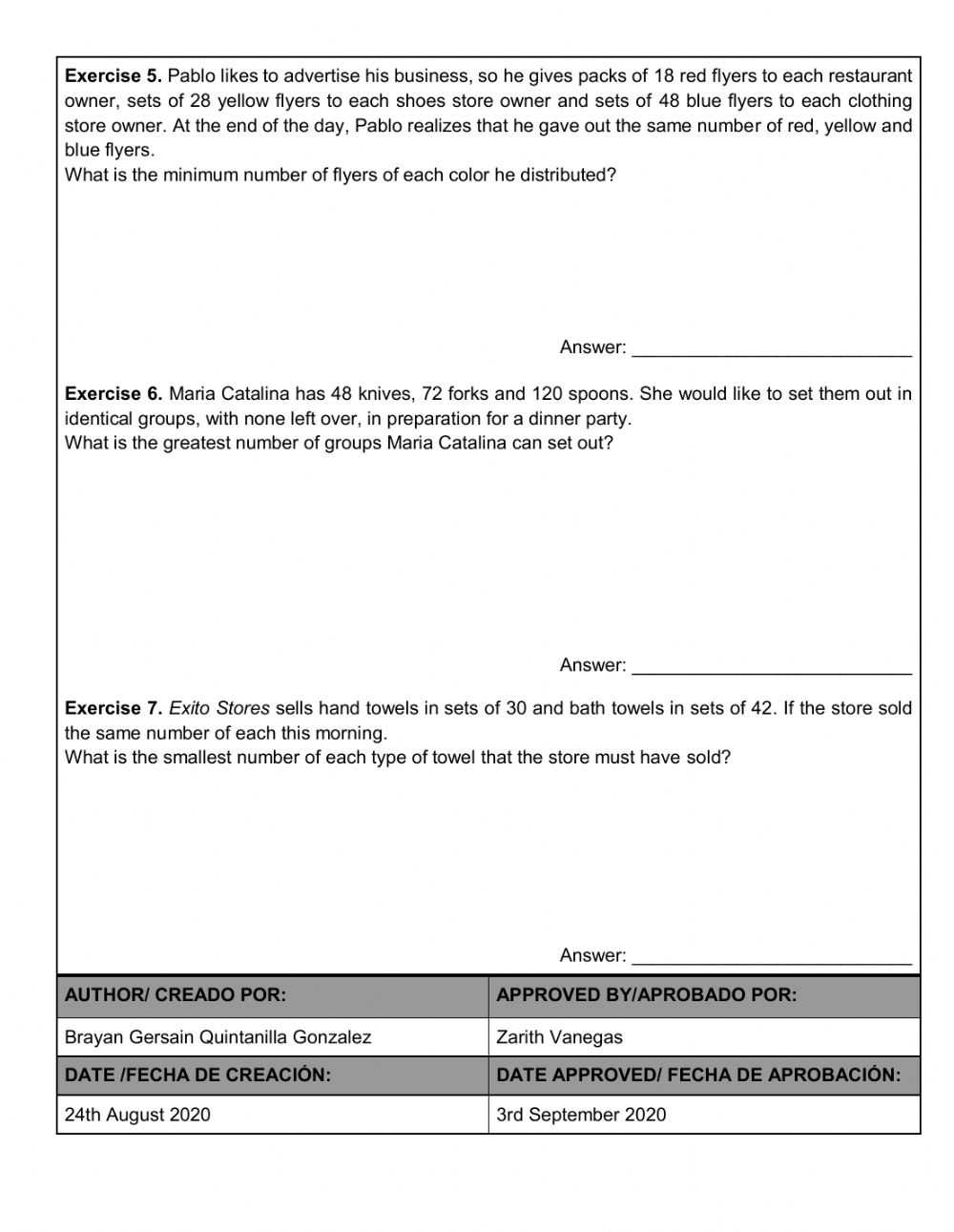 Gcf And Lcm Worksheet within Lcm And Gcf Worksheet