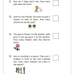 Grade 1 Word Problems Addition And Subtraction : Mixed Addition And with regard to Algebra 1 Word Problems Worksheet