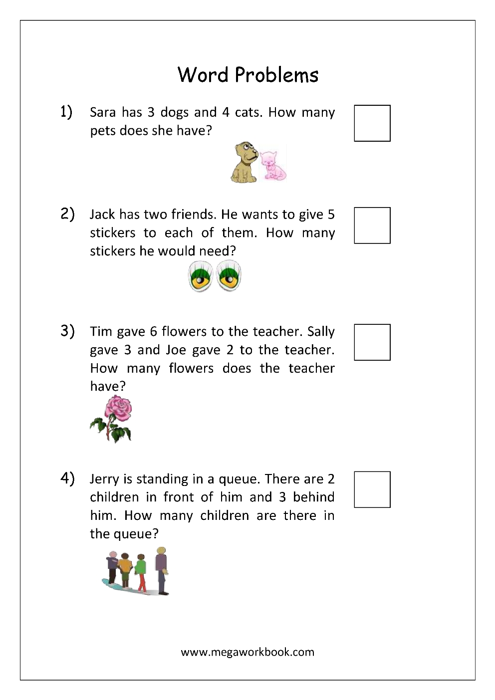 Grade 1 Word Problems Addition And Subtraction : Mixed Addition And with regard to Algebra 1 Word Problems Worksheet