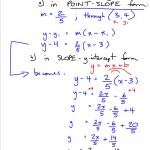 Grade 10 Applied Precalculus Cheetah: Point Slope Form Notes within Point Slope Form Worksheet