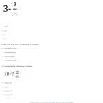 Grade 4 Fraction Worksheet Subtract Mixed Numbers From Whole Numbers K5 inside Subtracting Mixed Numbers Worksheet