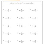 Grade 4 Math Worksheet Fractions Adding Fractions Like Denominators Intended For Simplifying Complex Fractions Worksheet