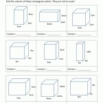 Grade 6 Worksheets Volume Surface Area Of Rectangular Prisms K5 In Volume Of Prism Worksheet