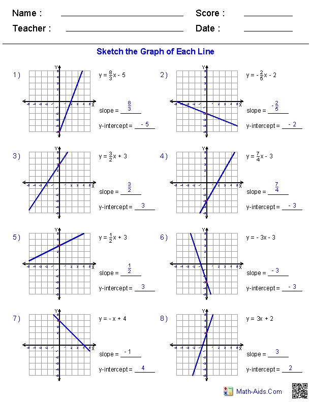Graphing Linear Equations Worksheet Pdf : Linest3 Findinglope From in Graphing Systems Of Equations Worksheet