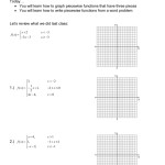 Graphing Piecewise Functions Worksheet With Regard To Graphing Piecewise Functions Worksheet