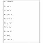 Greatest Common Factor Worksheet Pdf Algebra 1 – Kidsworksheetfun For Algebra 1 Factoring Worksheet
