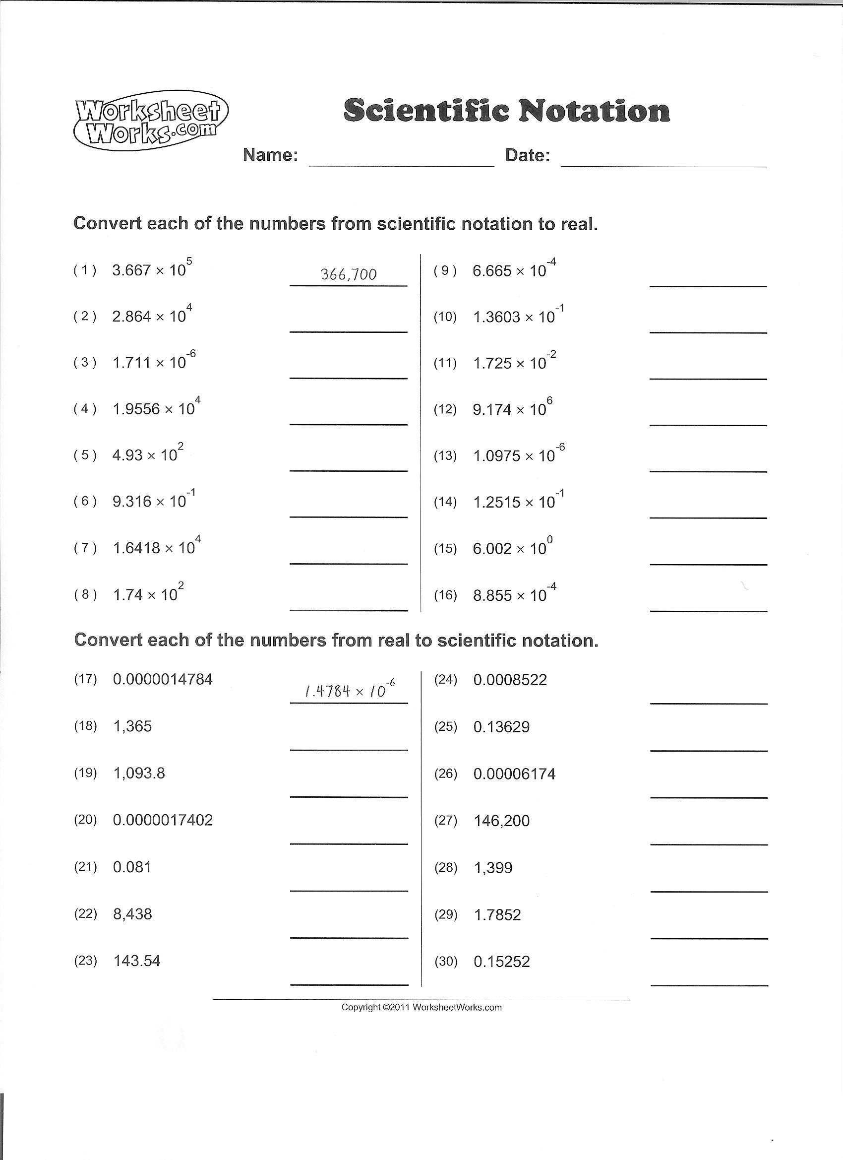 Heritage High: Teachers - Courses And Files inside Scientific Notation Worksheet Pdf