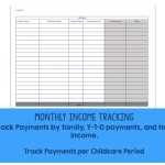 Home Daycare Monthly Budget Worksheet Tax Preparation | Etsy within Home Daycare Tax Worksheet