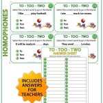 Homophones Task Cards – To, Too, Two Woodward English Regarding To Too Two Worksheet
