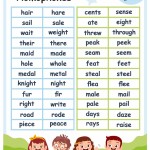Homophones Worksheets K5 Learning – Free Homonyms Worksheets For 2Nd Within Homophones Worksheet 2Nd Grade