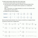 How To Divide Mixed Numbers In Dividing Mixed Numbers Worksheet