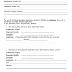 Hypothesis Worksheet For Writing A Hypothesis Worksheet