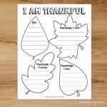 I Am Thankful Worksheet & Gratitude Tree Printables | Mrs. Merry Intended For I Am Thankful For Worksheet
