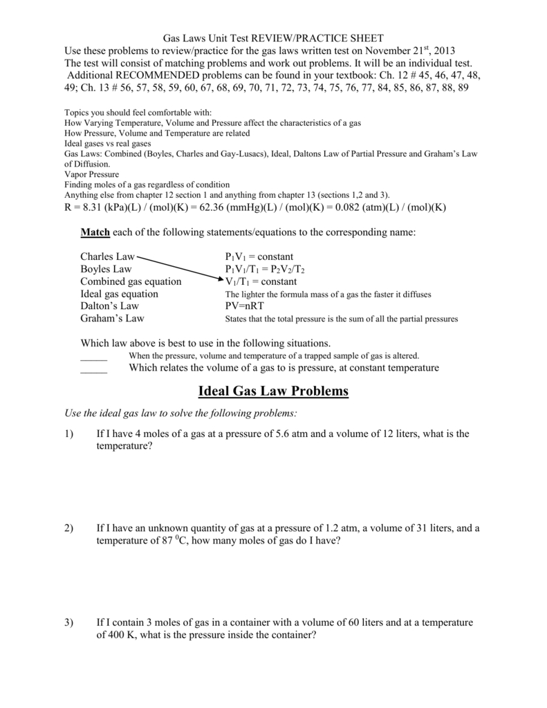 Ideal Gas Law Gizmo Answers - Islero Guide Answer For Assignment With Regard To Gas Variables Worksheet Answers