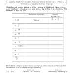 Identify Rational Numbers Worksheet | Worksheet For Kindergarten Inside Rational Vs Irrational Numbers Worksheet