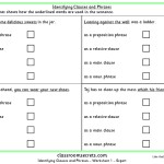 Identifying Clauses And Phrases Ks2 Spag Test Practice | Classroom Secrets Intended For Phrase And Clause Worksheet
