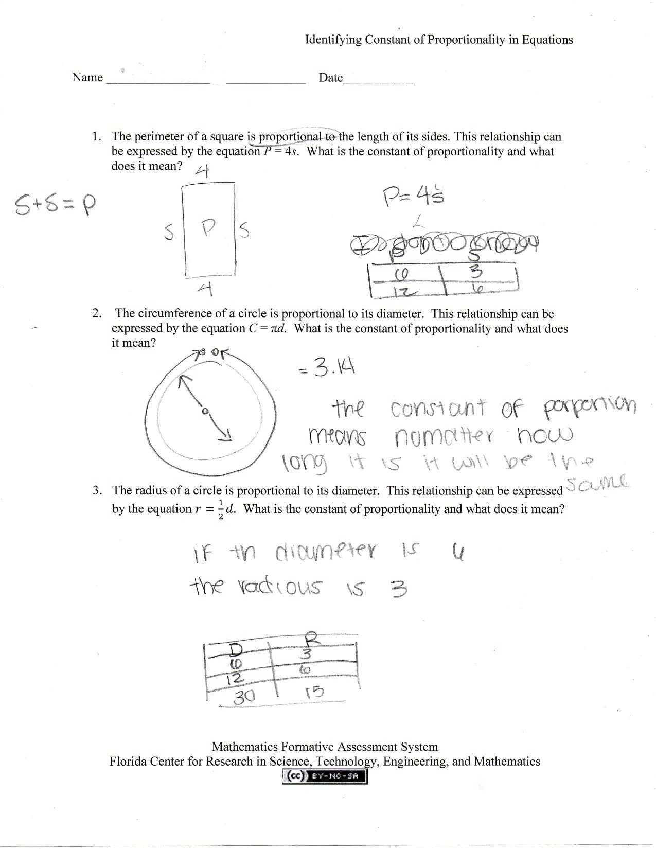Identifying Constant Of Proportionality In Equations Intended For Constant Of Proportionality Worksheet