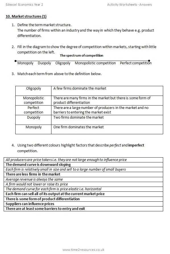 Igcse Economics Section 4 Revision Questions With Answers Teaching - 34 Economic Systems throughout Economic Systems Worksheet Pdf