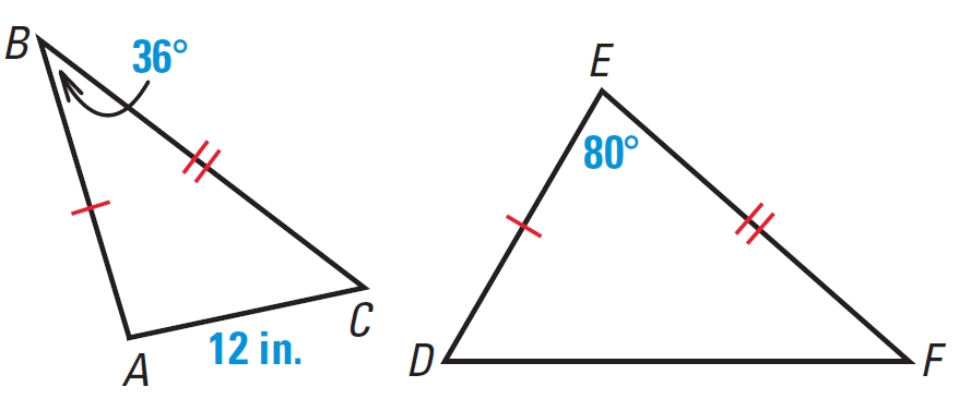 Inequalities In Two Triangles Worksheet With Regard To Triangle Inequality Theorem Worksheet