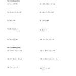 Inequalities Worksheets Grade 11 : Grade 11 And 12 Math, Algebra 2 And Trigonometry, Absolute Inside Graphing Absolute Value Inequalities Worksheet