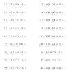 Integer Worksheet For Grade 7 – Grade 6 Integers Worksheets Adding 3 Within Multiplying And Dividing Integers Worksheet