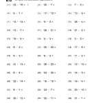 Integers Addition And Subtraction Worksheets | Worksheet Hero Throughout Operations With Integers Worksheet Pdf