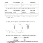Intermolecular Forces Practice Worksheet Answers – Worksheet Smart Within Forces Worksheet 1 Answer Key