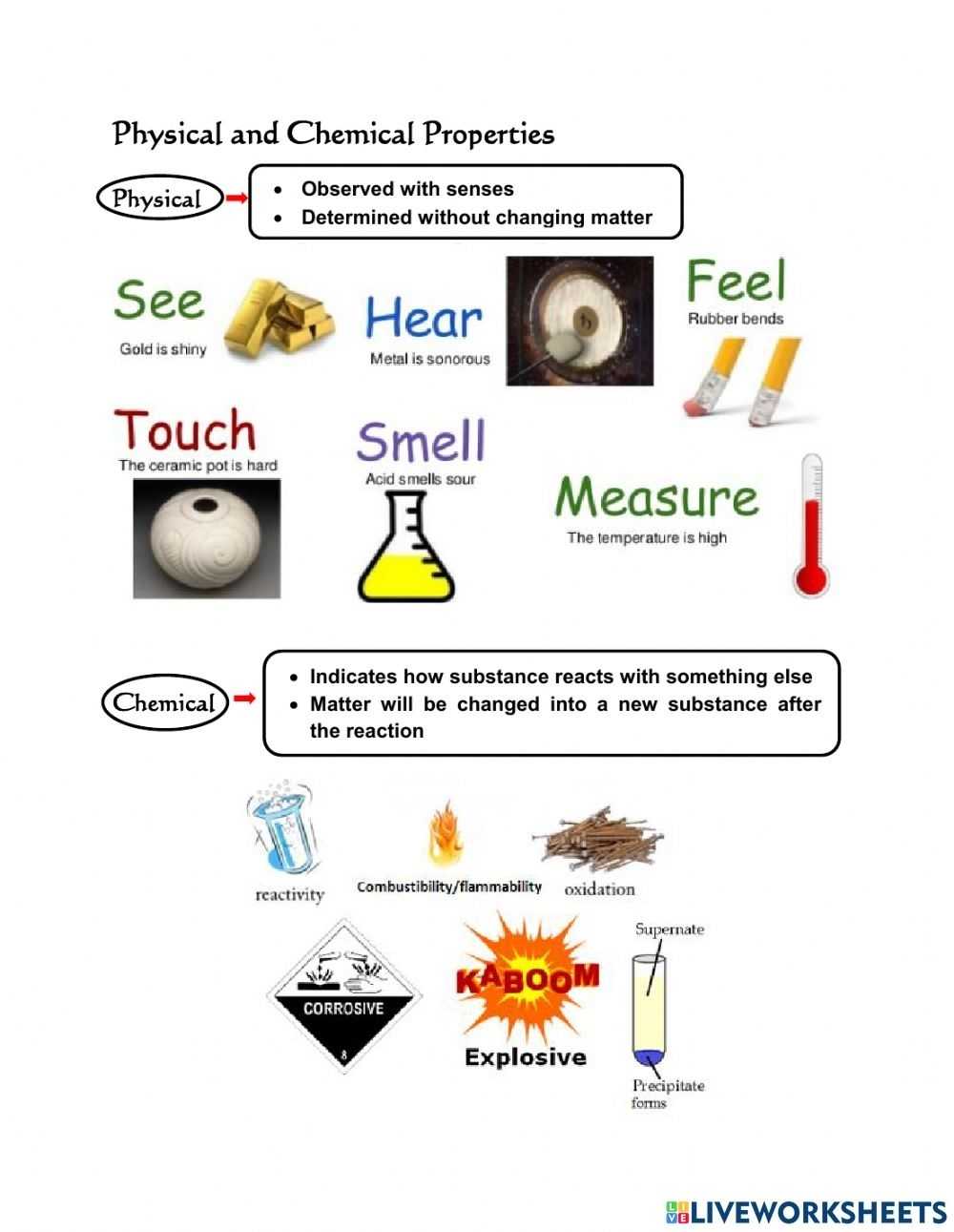 Introduction To Chemistry Interactive Worksheet Within Introduction To Chemistry Worksheet