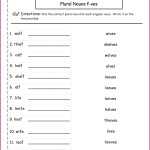 Irregular Plural Nouns Worksheet – Regular And Irregular Plurals Inside Irregular Plural Nouns Worksheet