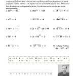 Is It Rational Worksheets Pertaining To Solve Radical Equations Worksheet